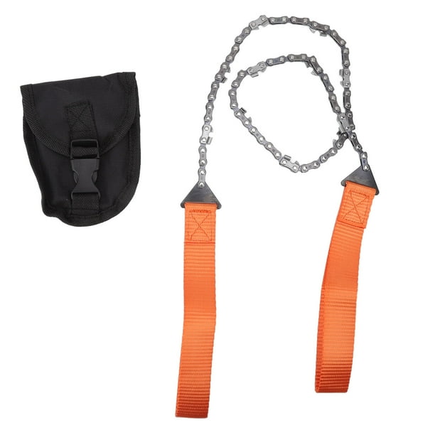 Pocket Chainsaw Portable 11 Teeth Orange Lightweight Manganese Steel ...