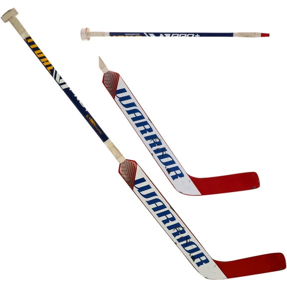 Jordan Binnington St. Louis Blues Game-Used White and Red Warrior Goalie Stick from the 2021 NHL Season