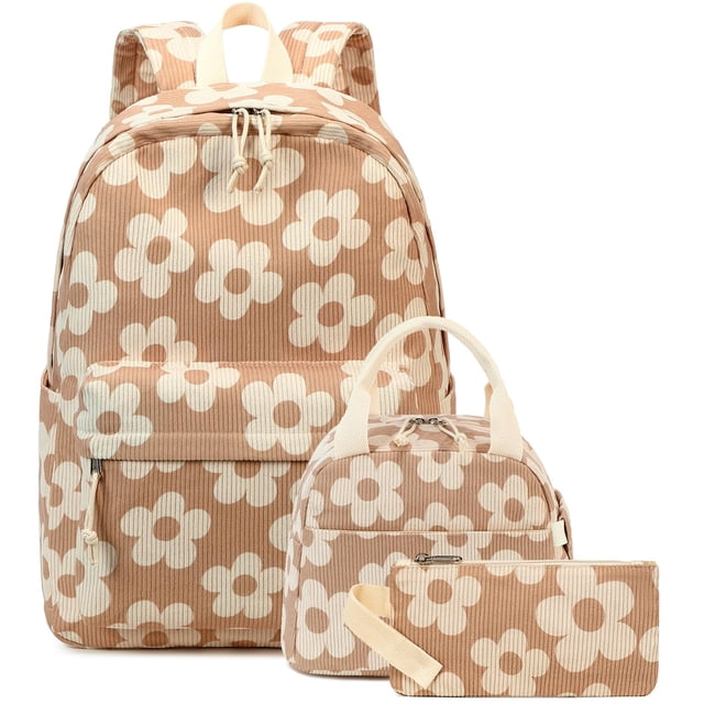 Mochila Escolar Bluboon 3 en 1 con Bolsa de Almuerzo y Estuche para Lápices