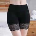 thumbnail image 2 of huanledash Safety Pants Lace Anti Exposure Plus Size Hollow Out Flower Pattern Short Pants for Inside Wear, 2 of 7