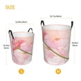thumbnail image 6 of YFYANG Waterproof Laundry Hamper, Pink Rose Art Laundry Basket Oxford Fabric with Handle Foldable, S, 6 of 8