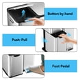 thumbnail image 6 of mVm 16 Gal 3 in 1 Kitchen Step Trash Can, Heavy Duty Anti Fingerprint Brushed Recycling Bin for Office, 6 of 6
