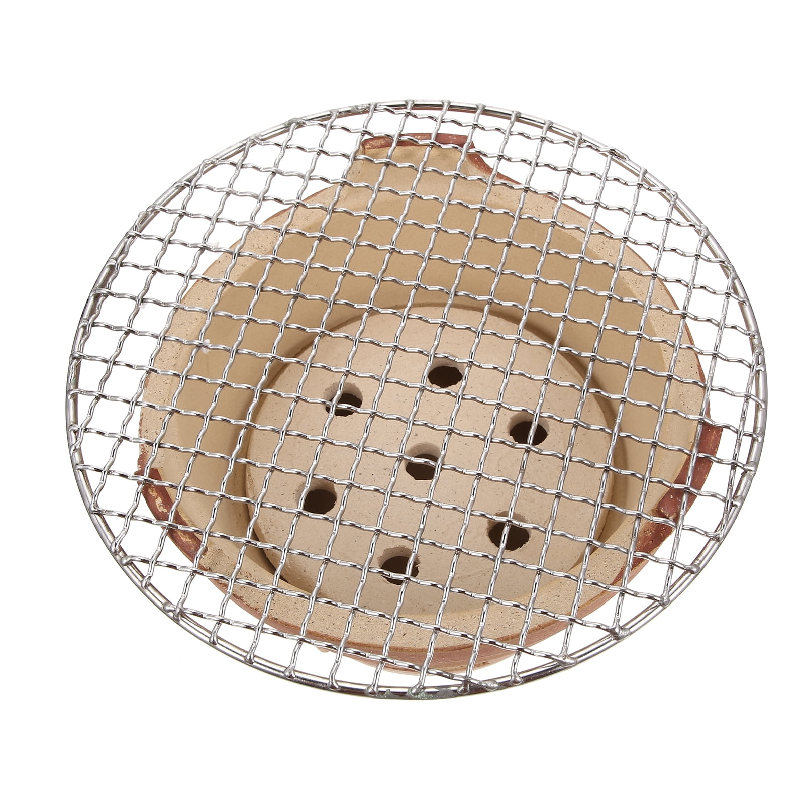 Hemoton Pottery Charcoal Camping Stove with BBQ Net
