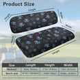 thumbnail image 3 of FUIALDOLG Universal Golf Cart Seat Covers Ezgo Purple Dog Paws Print Washable Seat Cover Protector for Club Car Precedent Golf Cart Accessories Fit Like a Glove, 3 of 8