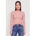 thumbnail image 2 of Women's Basic Long Sleeve Crew Neck T Shirt, 2 of 4