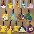thumbnail image 2 of Funny Pikachu Luggage Label Cute Luggage Tag Cartoon Suitcase ID Address Holder Baggage Boarding Portable, 2 of 5