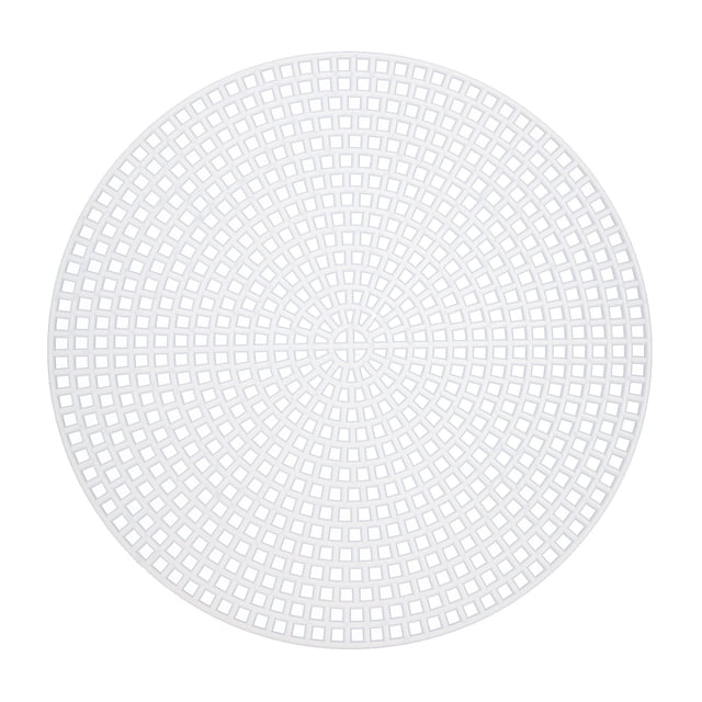 Uxcell 30Pcs 4.5" Hoja de lienzo de malla de plástico 13 cuentas de lienzo en blanco para bordado manual blanco