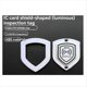 thumbnail image 4 of 10 Tarjetas de Punto de Patrullaje RFID NFC de 13,56 MHz FM11RF08, Antimetálicas, 70 X 60 mm, Luminosas, con Escudo HF, Etiquetas de Inspección para Seguridad., 4 of 5