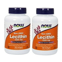 Now Foods - Lecithin 1200 mg 100 Softgels (Pack of 2)