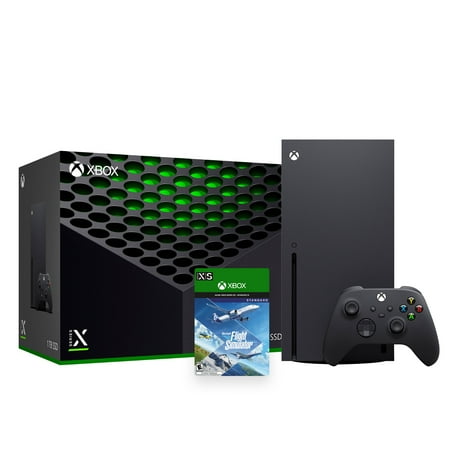 Microsoft Latest Xbox Series X Gaming Console Bundle - 1TB SSD Black Xbox Console and Wireless Controller with Flight Simulator and Mytrix HDMI Cable