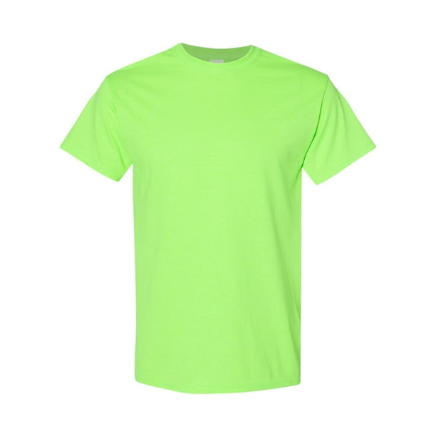 OXI - Men Heavy Cotton Multi Colors T-Shirt Color Neon Green Medium ...