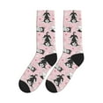 thumbnail image 5 of Crew Socks for Women Men, Cute Funny Husky Woof  Moisture Running Athletic Football Striped Socks Cushion Tube Socks, 5 of 7
