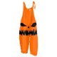 thumbnail image 2 of Women's Jumpsuit Halloween Print Casual Loose Vintage Shoulder Strap Cotton Linen, 2 of 3