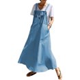 thumbnail image 2 of Celmia Robe Longue Sans Manches à Bretelles Imprimé Floral Poches en Lin Ample, 2 of 8