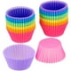 thumbnail image 3 of Moldes para hornear antiadherentes, 24 piezas Moldes para hornear reutilizables Moldes para pasteles de silicona reutilizables Moldes para hornear diseñados a medida, 3 of 6