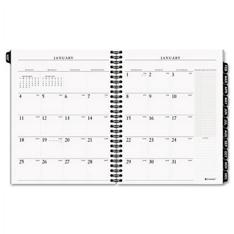 Executive Weekly/Monthly Planner Refill with Hourly Appointments, 8.75 x  6.88, White Sheets, 13-Month (Jan-Jan): 2023 to 2024