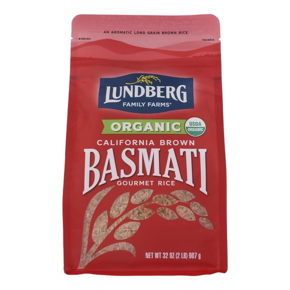 Lundberg Family Farms Organic California Brown Basmati Rice - Case of 6 - 2 lb.
