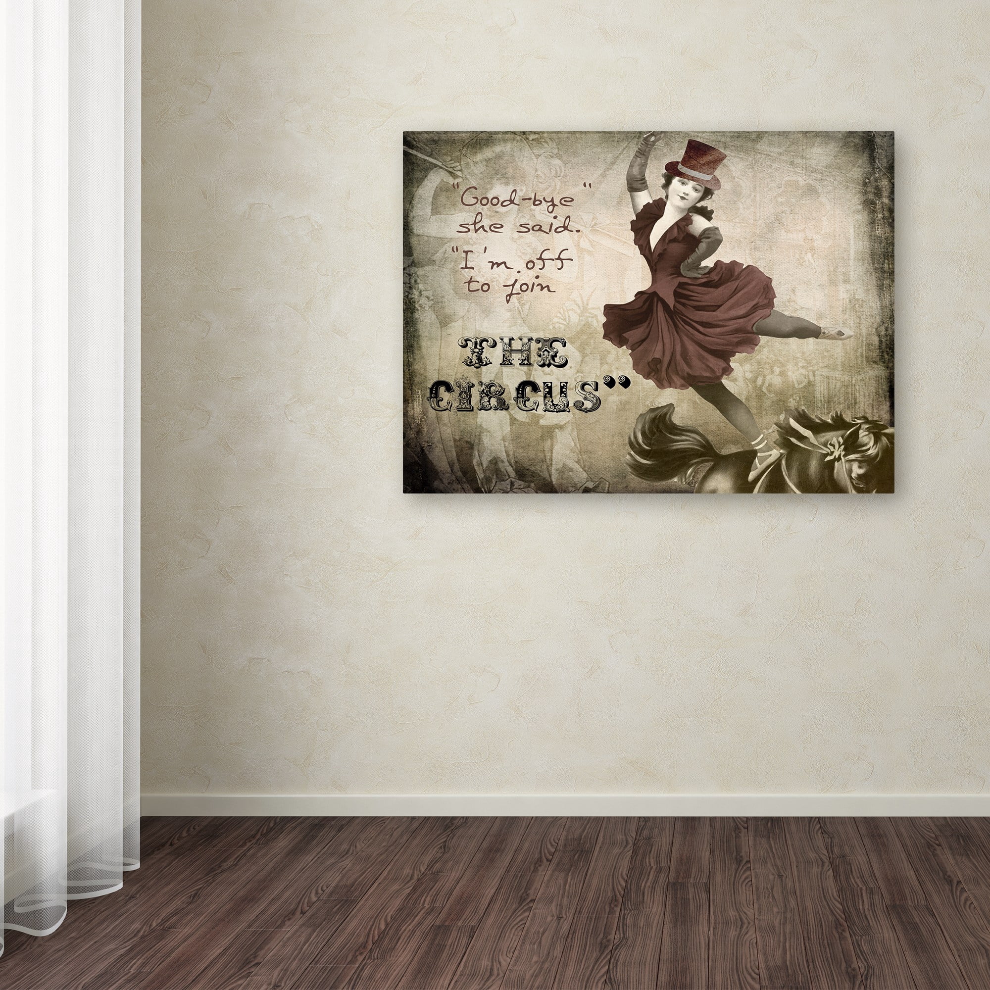 Trademark Fine Art "Join The Circus" Canvas Art by Color Bakery