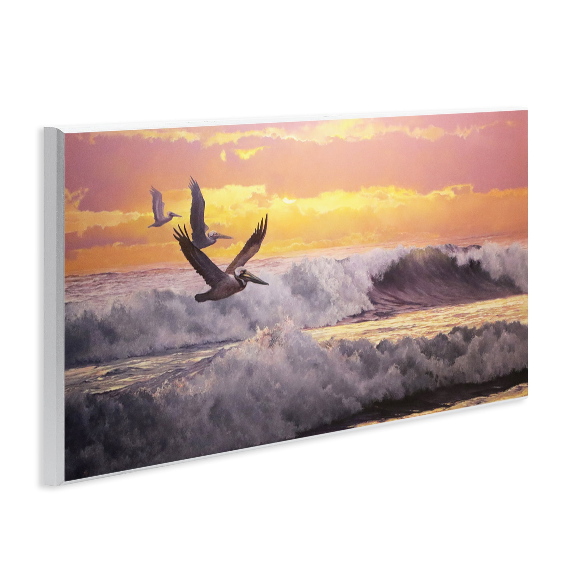 Stupell Industries Eternal Rhythms Seascape Landscape & Nature Photography Unframed Art Print Wall Art, 17 x 7