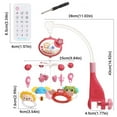 thumbnail image 3 of IFCOW Baby Crib Mobile with Music & Lights, Star Projection Mobile + Remote Control, Timing Function, Rotation, Hanging Rotating Animals Rattles, Baby Crib Toys for Boys Girls, 3 of 5