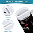 thumbnail image 5 of Paris Tower Tumbler Handle Lid and Straw Hearts Water Bottle Stainless Steel Coffee Travel Tumbler Mug Cup Gifts for Men Women 40oz, 5 of 6