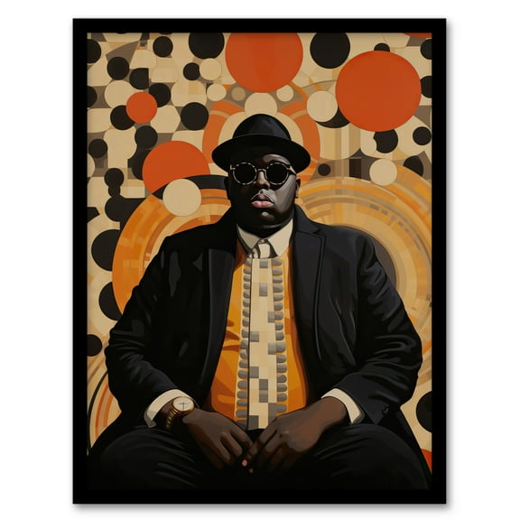 BIG Hypnosis Circles Hip Hop Music Portrait Art Print Framed Poster Wall Decor 12x16 inch