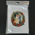 thumbnail image 3 of Shiba Inu Christmas Flowers Greeting Cards Pack of 8 7 in x 5 in, 3 of 3