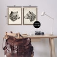 thumbnail image 4 of Stupell Industries Portrait Brown Bear Animal Animals Drawing Brown Floater Framed Canvas Art Print Wall Art, 17 x 21, Set of 2, 4 of 10