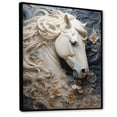 thumbnail image 2 of Designart "Enchanted Unicorn With Magical Hair" Unicorns Floater Framed Wall Art Prints, 2 of 5