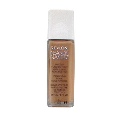 Revlon Nearly Naked Makeup SPF20 170 Natural Beige  1 Fl Oz