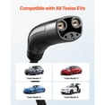 thumbnail image 2 of KFFKFF EV Charger Extension Cable for Tesla, 48Amp 40 ft Max 240V 11.52 kW with NACS Plug, EV Extension Cord for Level 1/2 Mobile/Wall Connector/Destination Charger, Compatible with Model Y/X/3/S, 2 of 9
