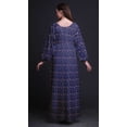 thumbnail image 4 of Bimba Robe Maxi à Manches Longues pour Femmes en Georgette Mousse Cheddar à Imprimé Floral avec Taille Élastique - X-Grand, 4 of 5