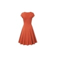 thumbnail image 3 of Haute Edition Women's V-Neck Skater Dress, 3 of 4