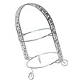 thumbnail image 1 of Iron 2-Tire Cupcake Platter Display Stand Serving Plate iron serving platters tray Rack Silver 8inch, 1 of 9