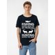thumbnail image 1 of 1 pc, 100% cotton T-shirt, Fun fishing and hunting gift Christmas Humor Hunter Cool T-shirt Tee For Adult, Men, Women, Teen, Teenager, Adolescent,Youth, 1 of 6