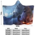 thumbnail image 4 of Cat Hooded Blanket Cute blanket, super soft warm and comfortable plush hoodie blanket, suitable, 4 of 4