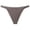 Grey, variant on Women Low Rise Cotton Thong Underwear, G String Brief Panties Beige M