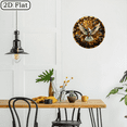 thumbnail image 5 of 2D flat 1 piece peace dove wooden wall clock for home and seasonal decoration, suitable for courtyard, shopping mall, caf é, home, best gift, friend room decoration Halloween 10 * 10 inches, 5 of 10