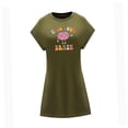 thumbnail image 3 of Vestido corto de verano para mujer, minivestido clásico para ir de compras, caminar, regalo para mujer S, 3 of 7