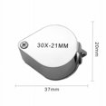 thumbnail image 5 of Jinsinto 1pc Jewelers Loupe, 30x-21mm, Foldable Loupe, 5 of 5