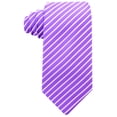 thumbnail image 5 of Mens Purple Necktie & Pocket Square Tie Set | Mens Purple Silver Tie and Hanky Set, 5 of 6