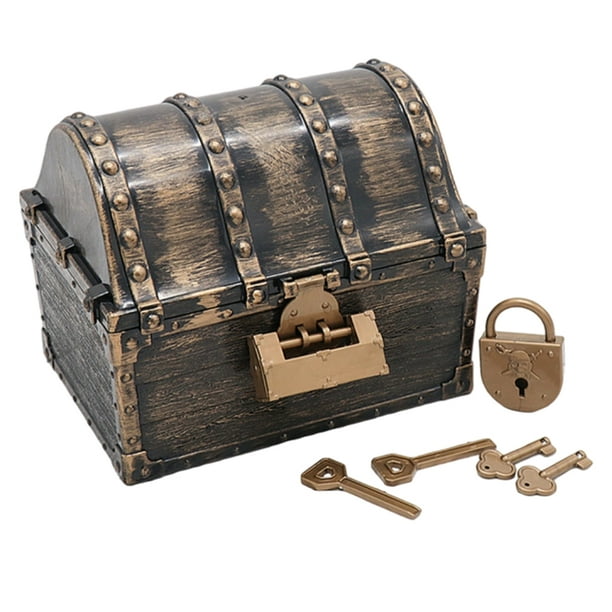 Pirate Jewelry Box Kids Pirate Treasure Chest Treasures Collection Storage  Box Vintage Pirate Jewelry Box For Friends And Family Gift