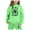 A04-Light Green, variant on LRen Girls Sweatsuits Size 10-12 Cartoon Print Crewneck Long Sleeve Active Hoodie Pullover Tops Sweatshirt Pants Soft Children Fall Clothes for Teen Girls,Brown,8-9 Years