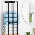 thumbnail image 4 of Towel Rack For Rolled Towels, 3 Bar Towel Racks Aluminum Alloy For Bathroom Organization Wall Mounted, Wall Towel Storage And Bath Towel Holder For Folded Large Washcloths, 4 of 8