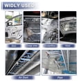 thumbnail image 6 of Unique Bargains 788mil 20mm 0.31sqft Car Sound Deadening Mat Glassfiber Heat Shield Material Universal for Hood Boat Engine Cover 78.74"x19.69" Silver Tone, 6 of 7