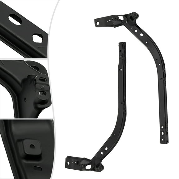 Right Bar  Left Upper Tie Bar Radiator Support For 2020-2022 Ford Explorer Radiator Support Black Aluminium