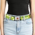 thumbnail image 5 of Looney Tunes Belt, Seatbelt Buckle Belt, Daffy Duck Face Close Up Greens, 30 to 44 Inches, 5 of 9