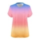 thumbnail image 5 of Camiseta de Base de Impresión de Manga Corta con Cuello en V para las Mujeres, Más Tamaño Estante de Imitación Casual Superior, 5 of 9