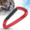 thumbnail image 4 of D Ring Hook, Carabiner Clip Elastic Opening Lock Design Oxidation Resistance  For Mountaineering For Rappelling For Rock Climbing, 4 of 8