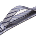 thumbnail image 3 of Conjunto de corbatas Barry.Wang tejidas a rayas con pañuelos, 3 of 7